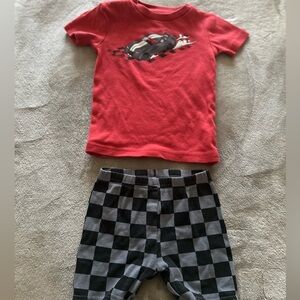 Carter's Red and Black Kids Matching Set